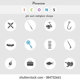 Fishing icon for web sites and user interface