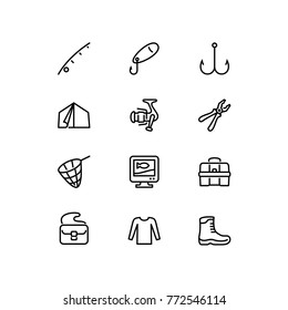 Fishing Icons Set