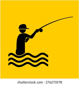 Fishing icons.vector