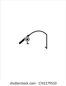 icono de pesca,mejor icono plano del vector.