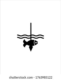 icono de pesca,mejor icono plano del vector.