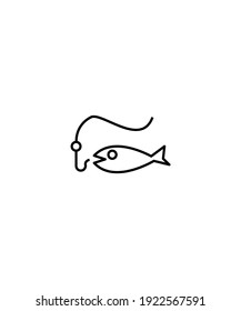 fishing icon,vector best line icon.