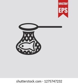 Fishing icon.Vector illustration.