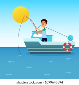 Fishing Illustration Design