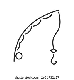 Fishing industry catching production minimalist line art icon Fisherman industrial commercial occupation spinning net canning cooking freezing seafood nautical vessel boat