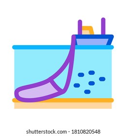 vector de icono de la industria pesquera. signo de la industria pesquera. ilustración de símbolo de color