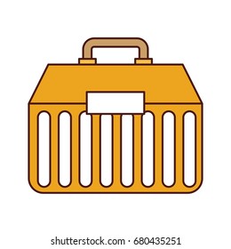 Fishing kit box icon