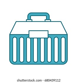 Fishing kit box icon