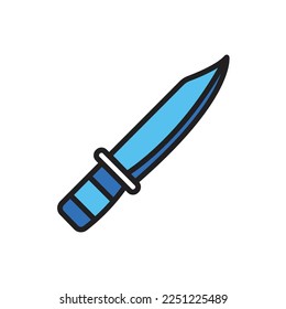 Fishing Knife Icon Vector Illustration