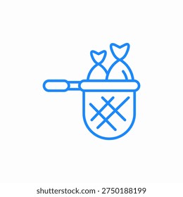 fishing landing icon sign vector