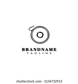 fishing leader logo icon design template black modern isolated vector illustration