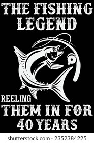 
The Fishing Legend Reeling Them eps cut file for cutting machine