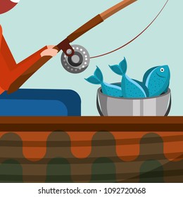 fishing leisure concept