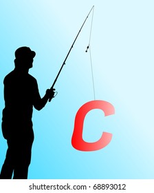 fishing letter C