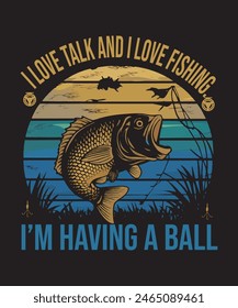 fishing life This vector for t-shirts and other uses