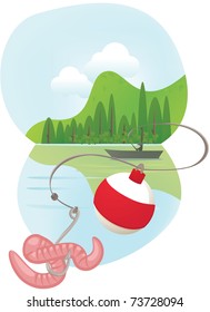 Fishing line casting