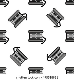 Fishing line flat icon pattern
