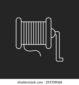 Fishing line line icon