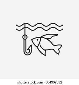 fishing line icon