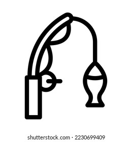 fishing line icon illustration vector graphic