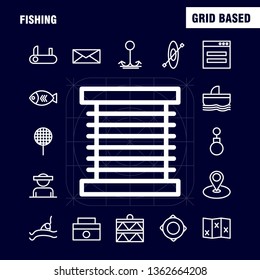 Fishing Line Icon Pack For Designers And Developers. Icons Of Wheel, Gear, Circle, Reel, Fish, Fishing, Fishing Reel, Vector