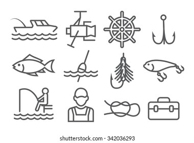 Fishing Line Icons