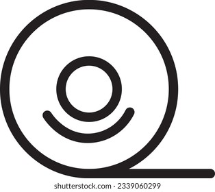 Fishing Line Wire Outline Icon