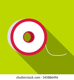 Fishing lines icon. Flat illustration of fishing lines vector icon for web