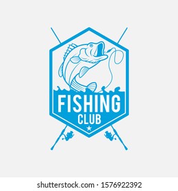 Fishing Logo Badge & Label