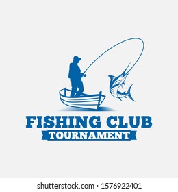 Fishing Logo Badge & Label