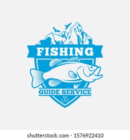 Fishing Logo Badge & Label