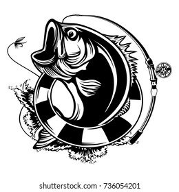 56,791 Fishing Black White Vector Images, Stock Photos & Vectors 