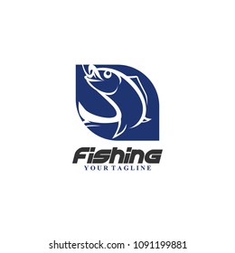 Fishing Logo Design Stock Vector (Royalty Free) 1091199881 | Shutterstock