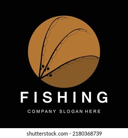 Fishing Logo Design, Fish Hunting Vector Illustration