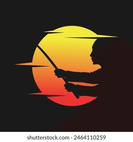 Fishing Logo Design Illustration vector eps format , suitable for your design needs, logo, illustration, animation, etc.