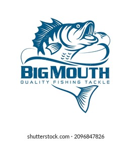 Fishing logo design template illustration . Sport fishing Logo