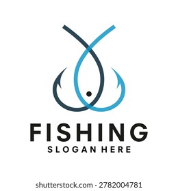 Fishing Logo Design template Illustration Vector