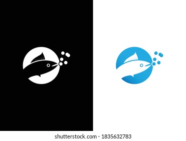 Fishing logo Design template. Vector illustration Concept.