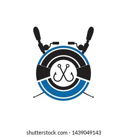 Fishing logo design vector template