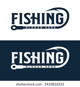 Fishing Logo Designs for Your Brand, Professional Fishing Logo Templates for Your Business, Stylish Fishing Typography, Creative Fishing Design, Unique Typography