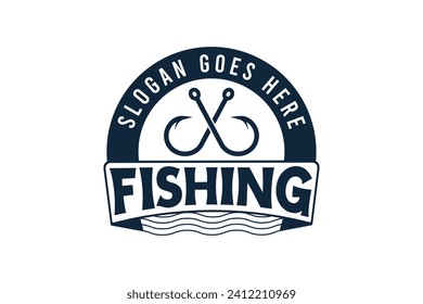 Fishing Logo Designs for Your Brand, Professional Fishing Logo Templates for Your Business, Stylish Typography, Creative Fishing Design, Fishing Logo, Typography