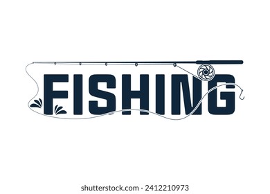 Fishing Logo Designs for Your Brand, Professional Fishing Logo Templates for Your Business, Stylish Typography, Creative Fishing Design, Fishing Logo, Typography