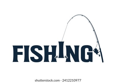 Fishing Logo Designs for Your Brand, Professional Fishing Logo Templates for Your Business, Stylish Typography, Creative Fishing Design, Fishing Logo, Typography