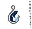 fish hook logo