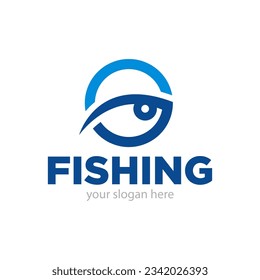 Fishing Logo and Icon Design Illustration