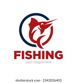 Fishing Logo and Icon Design Illustration