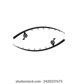 Fishing logo icon design vector illustration