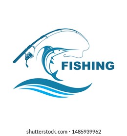 fishing logo icon  vector illustration design
