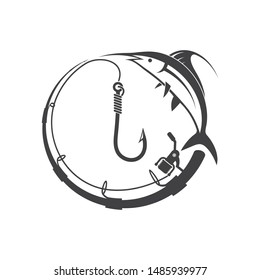 fishing logo icon  vector illustration design
