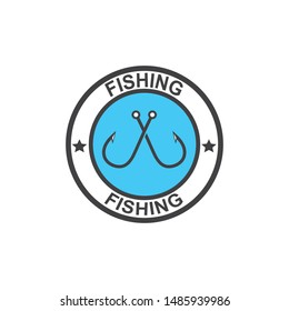 fishing logo icon  vector illustration design